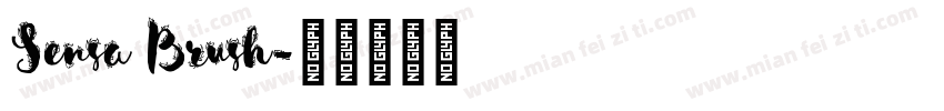 Sensa Brush字体转换